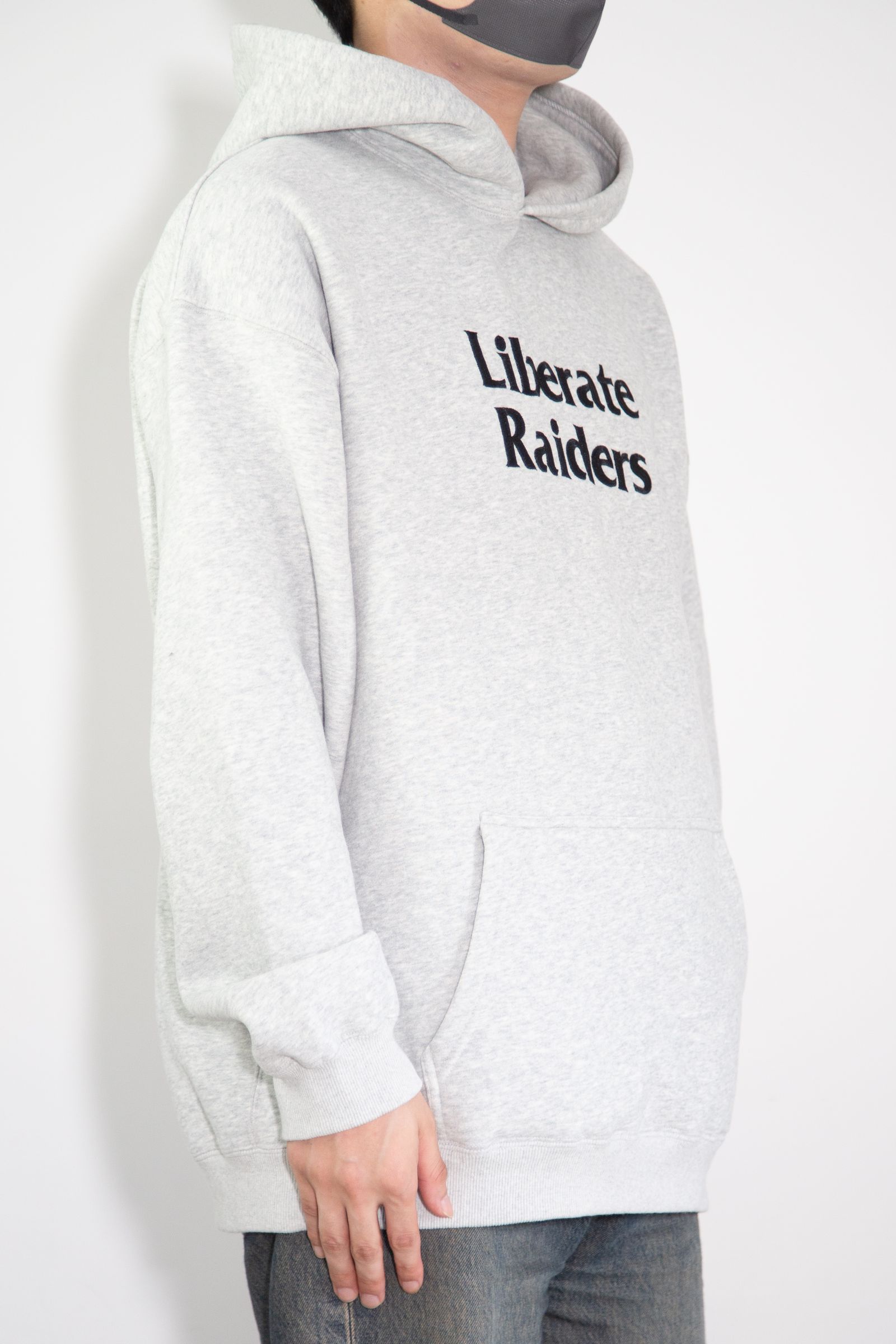 [ラスト1点 サイズXL] LR EMBROIDERY HOODIE / グレー