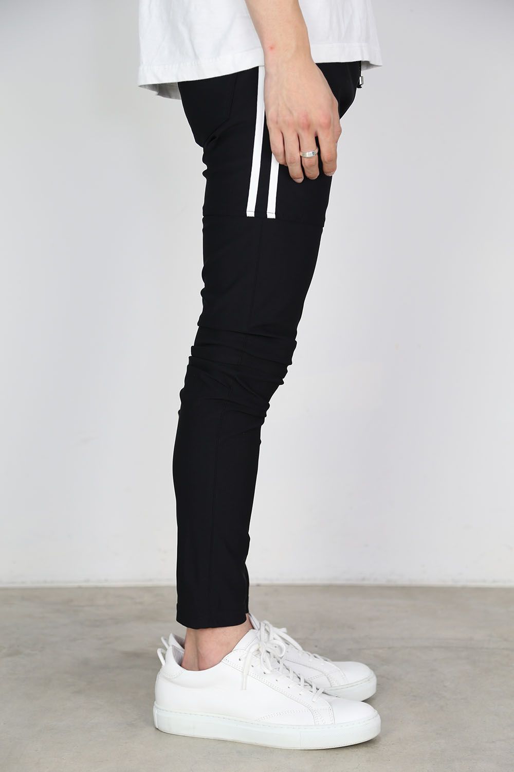 【人気定番商品】Johnson LINE NYLON PT / ブラック×ホワイト