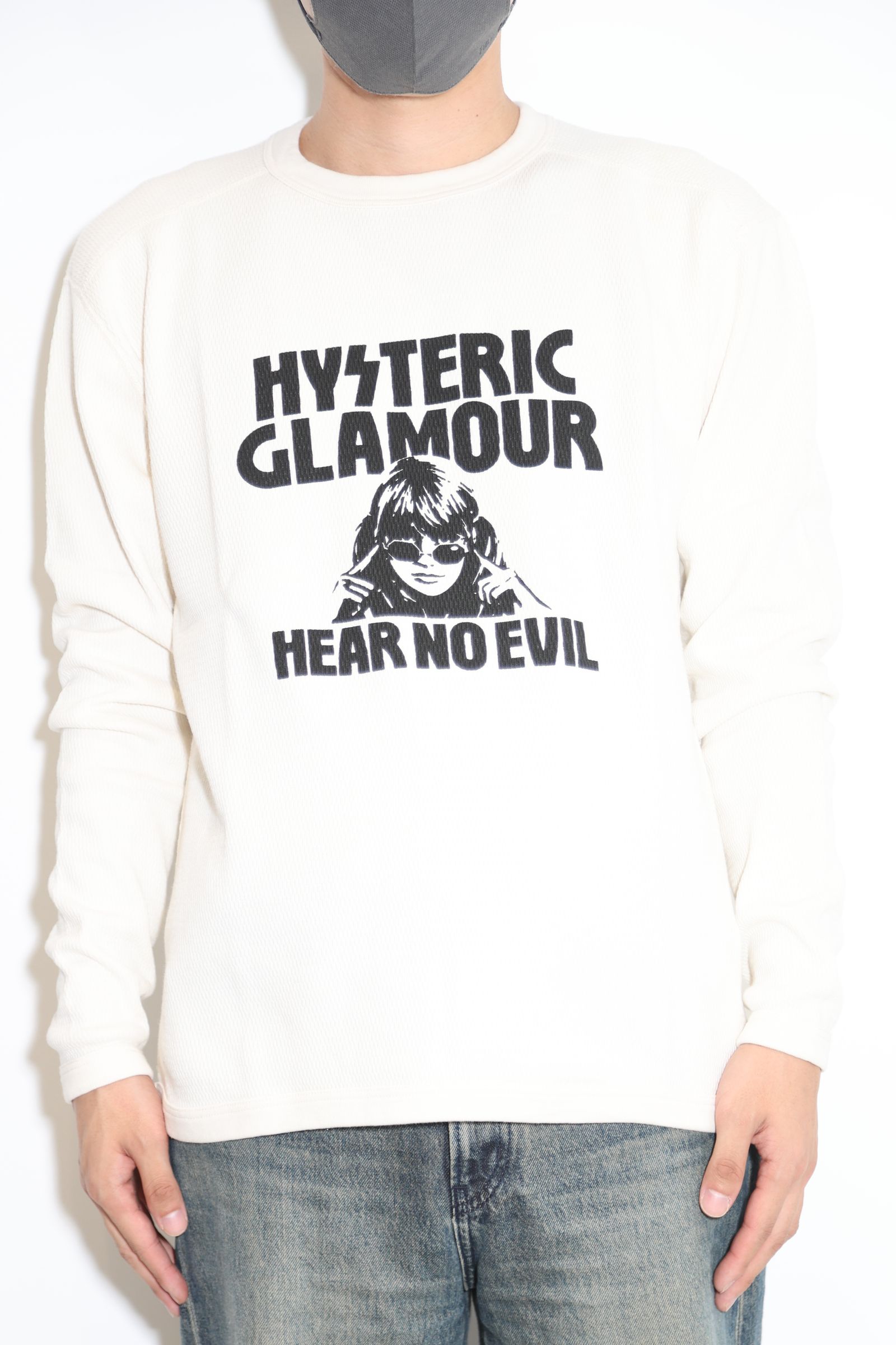 HYSTERIC GLAMOUR - HEAR NO EVIL Tシャツ / ホワイト | Tempt