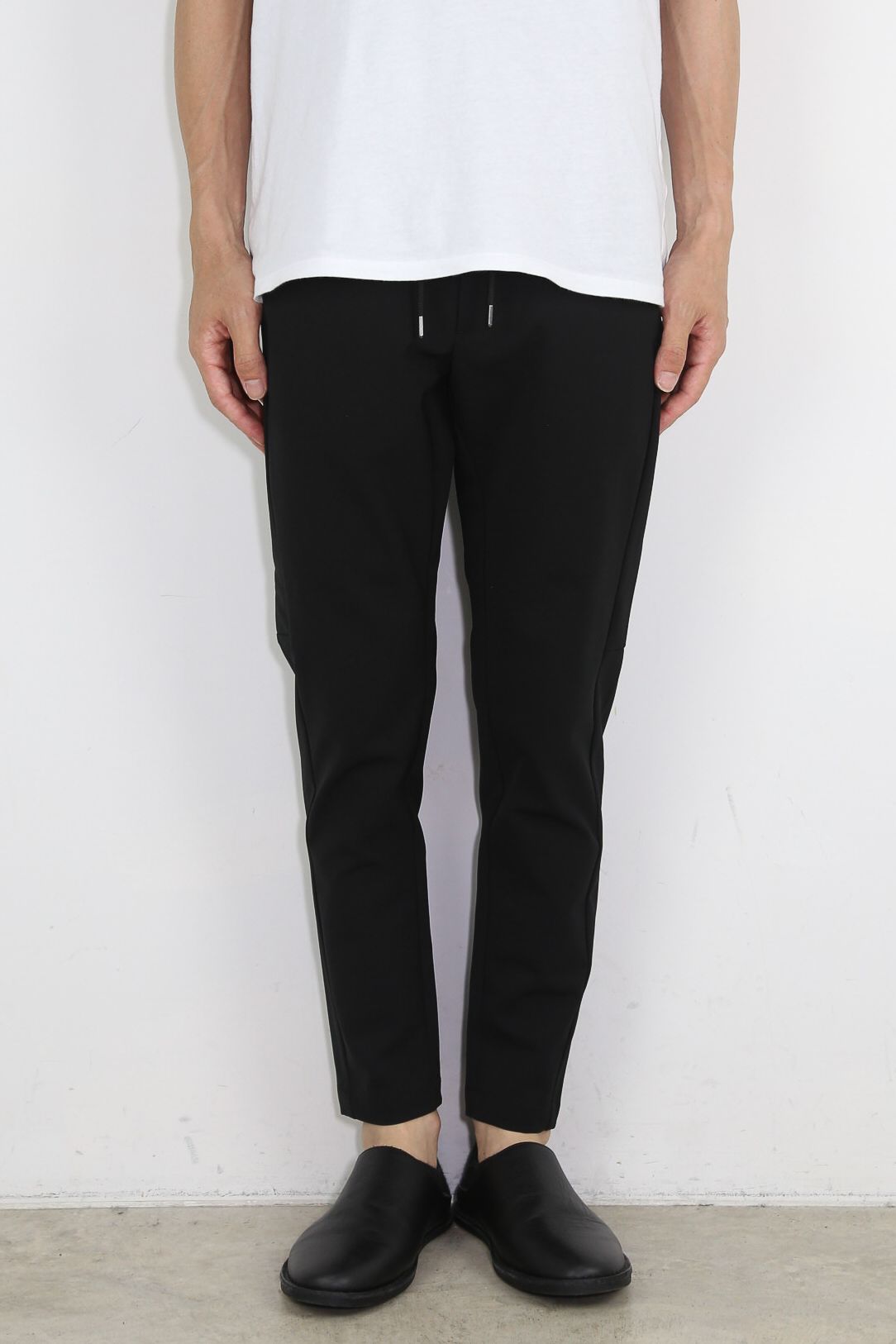 SOLOTEX DOUBLE CLOTH SIDE POCKET EASY TROUSERS / ブラック