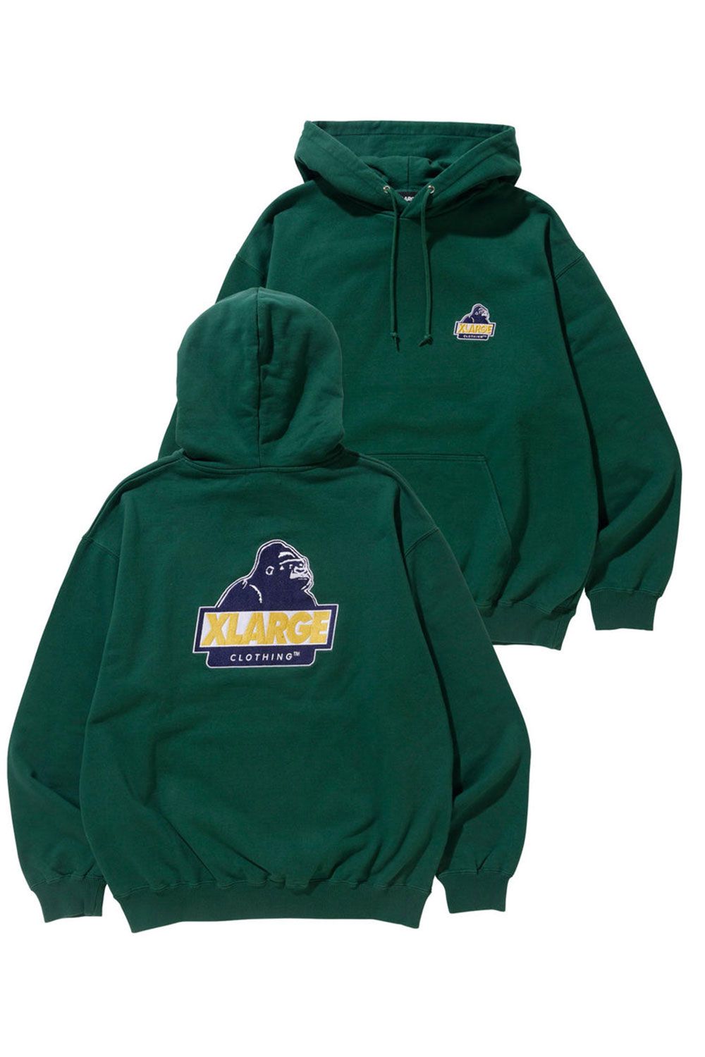 XLARGE - SLANTED OG PULLOVER HOODED SWEAT / グリーン | Tempt