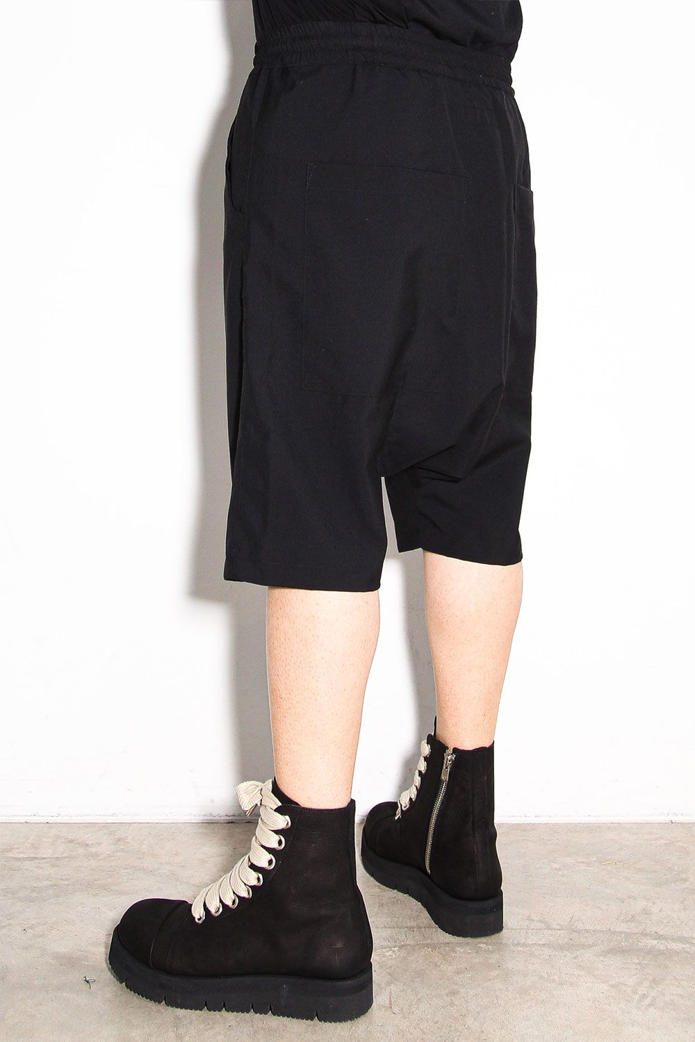 サマーウールサルエルショーツ / Summer Wool Sarouel Shorts / ブラック / ag-11042