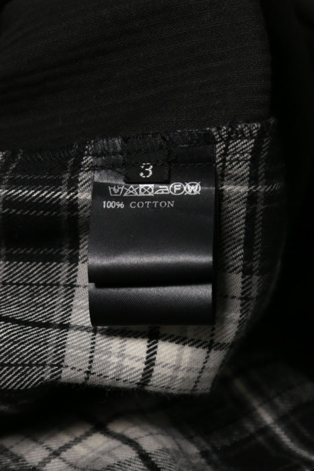 コーデュロイチェックコンビシャツ / Corduroy × Check Combi Shirts / ブラック / ag-8075