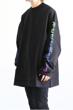 DEGRADE GOTHIC LOGO LONG SLEEVE / ブラック