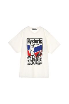 MOTORCYCLE GIRL Tシャツ / ホワイト