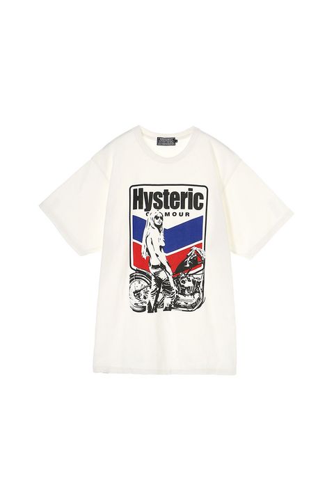 MOTORCYCLE GIRL Tシャツ / ホワイト
