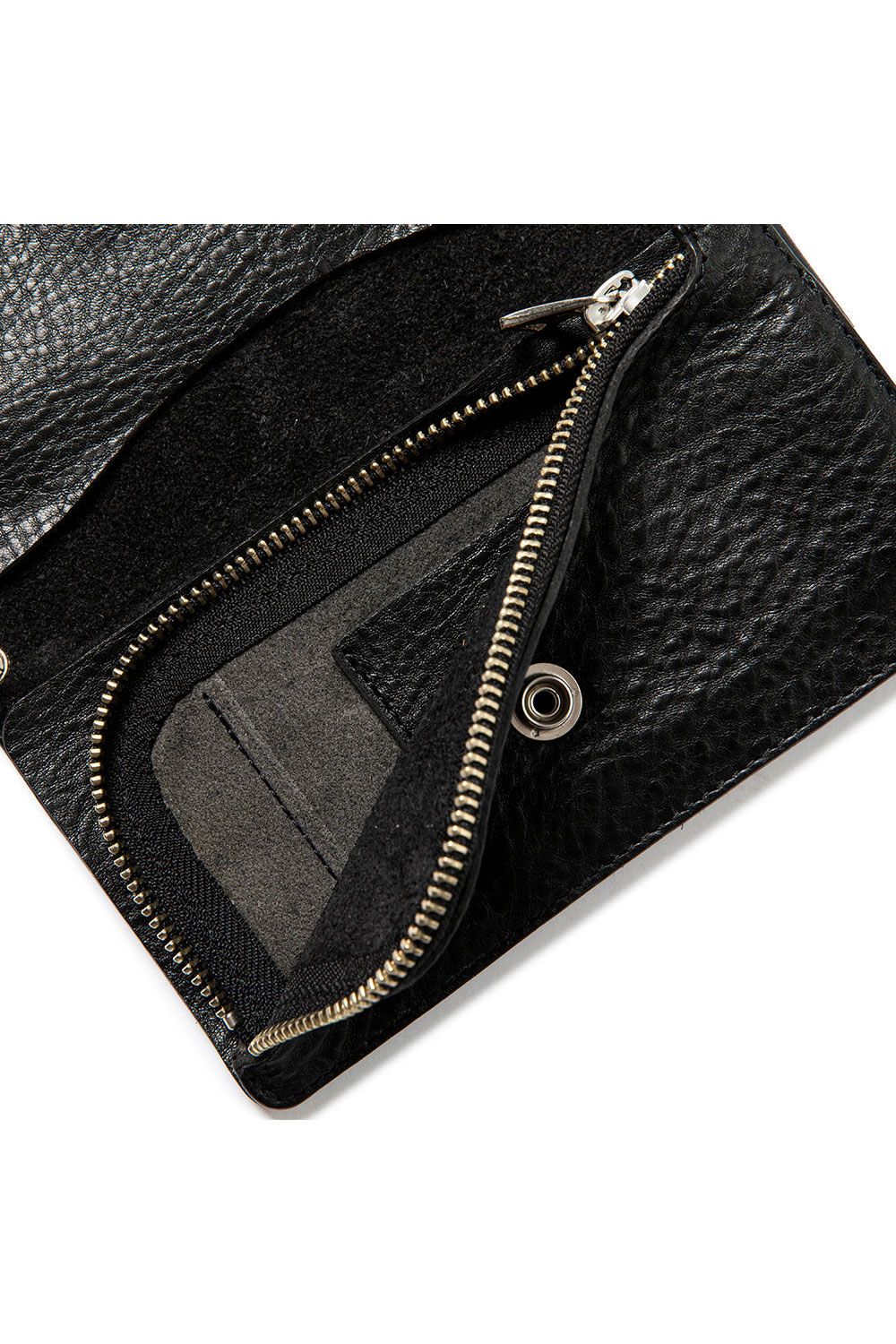 CALEE - SILVER STAR CONCHO LEATHER LONG WALLET / ブラック | Tempt