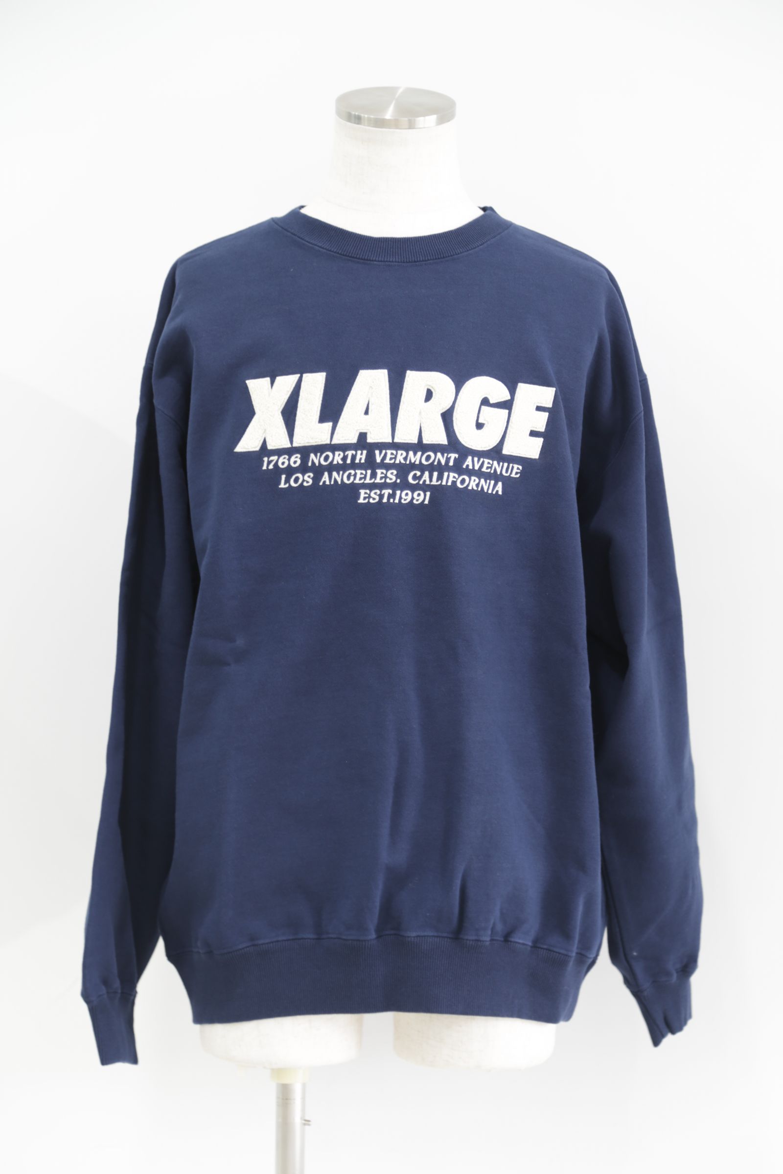 CHENILLE LOGO CREWNECK SWEATSHIRT / ネイビー
