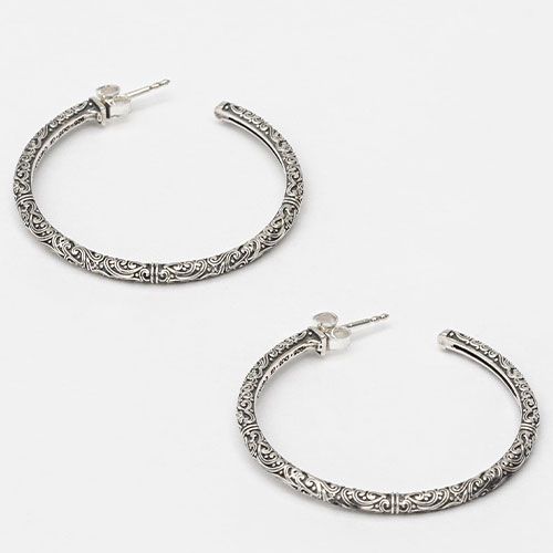 Eden’s Garden Medium Hoop Earrings / GA011
