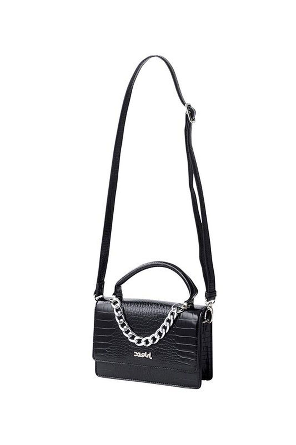 プレゼントに X-girl FAUX CROC 2WAY MINI BAG 差し色に プレゼントに X-girl FAUX CROC 2WAY MINI BAG 差し色に (X-girl