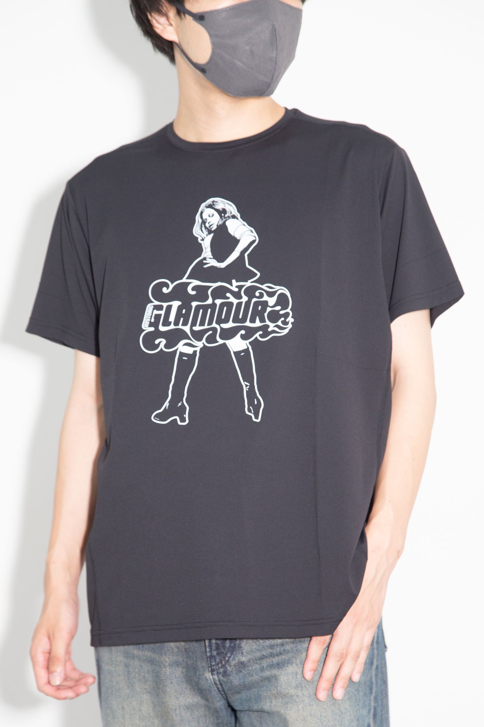VIXEN GIRL ファンクショナルTシャツ / ブラック