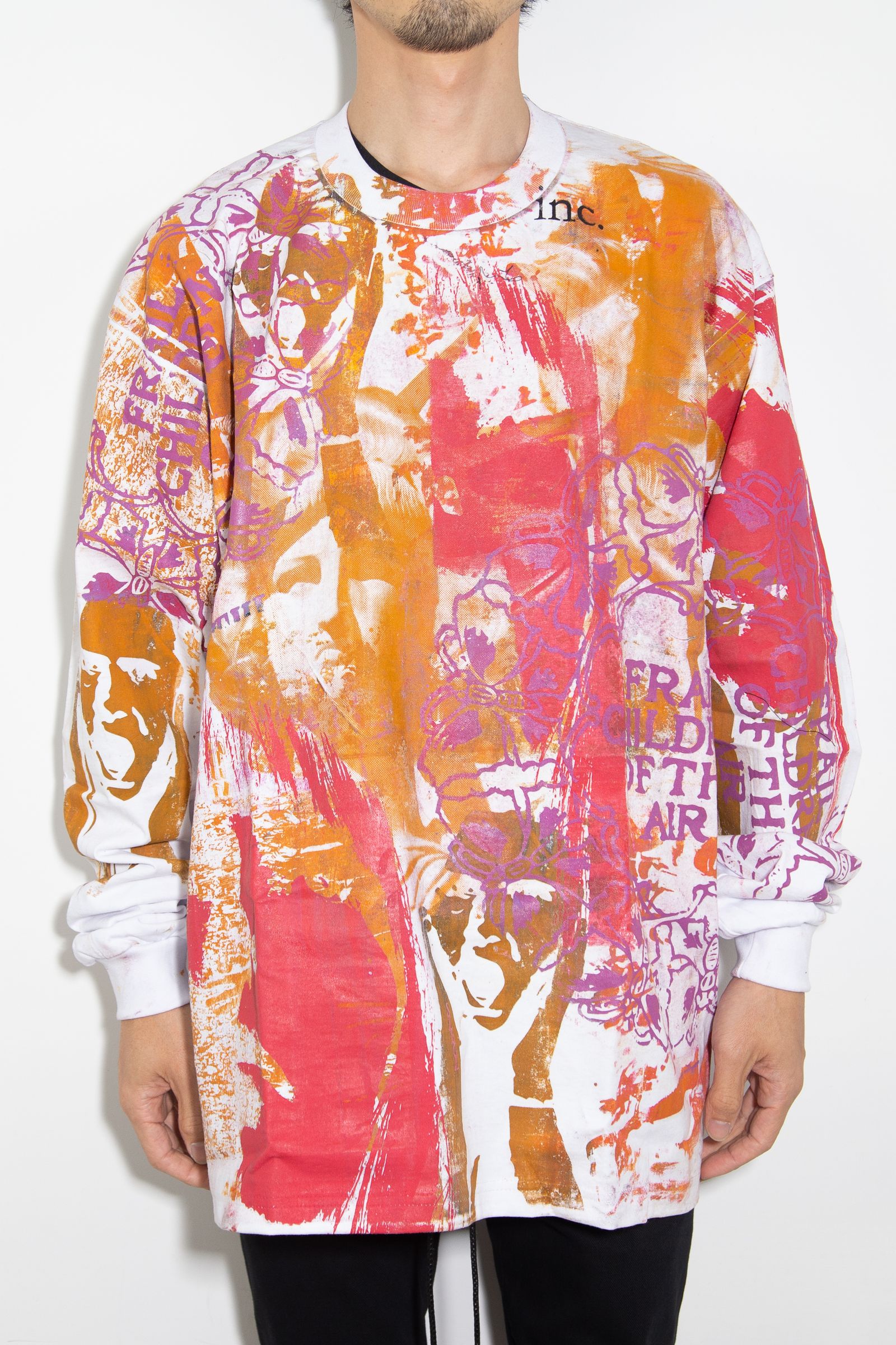 USED LS T- SHIRT / ホワイト 1
