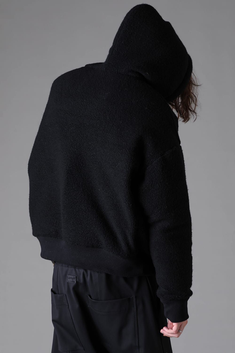 Sheep Pile Knit Padded Hoodie
