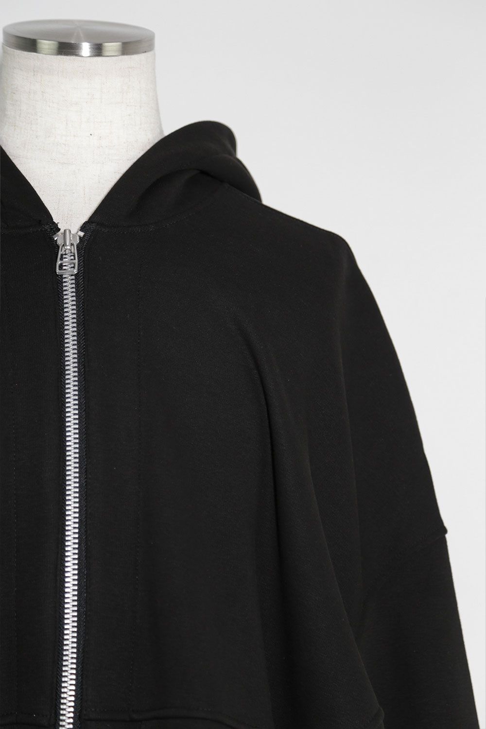 ボンバーヒートオーバーサイズジップフーディー / Bomber Heat ZIP Jumbo Hoodie / ブラック / ag-10056