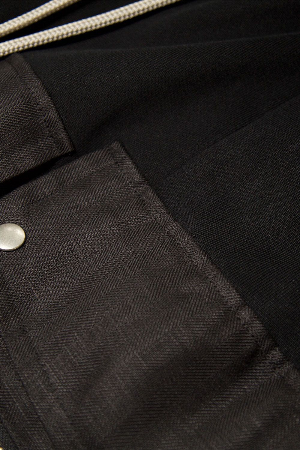 リネンコンビスウェットショーツ / Linen Combi Sweat Shorts / ブラック / ag-11035