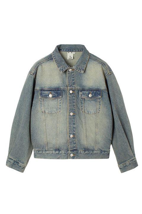 LOGO MARK STITCHED DENIM JACKET / ライトインディゴ
