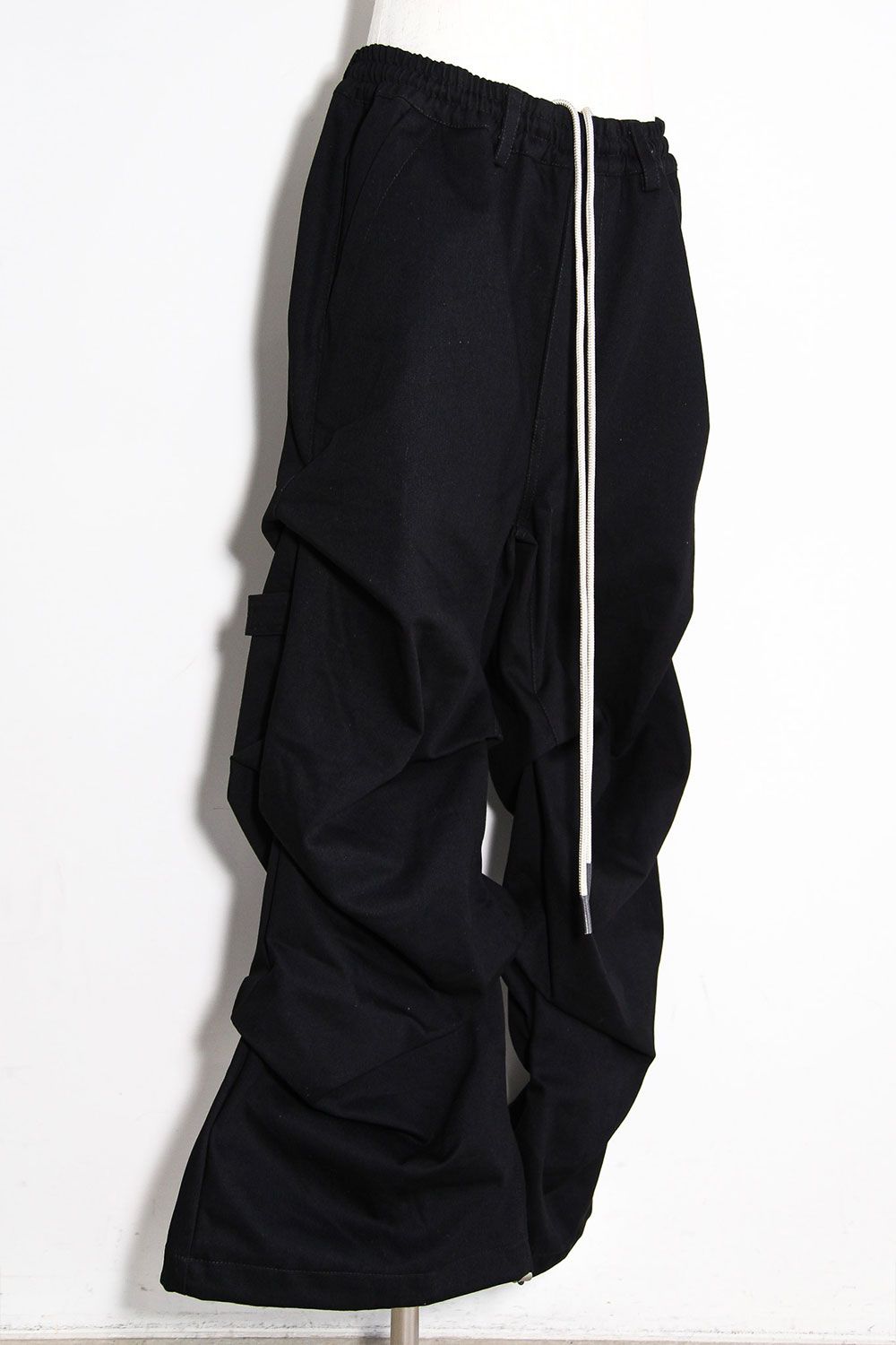 デニムタックワイドパンツ / Denim Tuck Wide Pants / ブラック / ag-10080-3