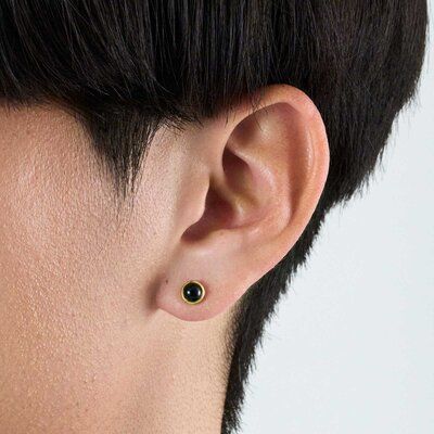 Baroque Stud Pierce/ ブラック