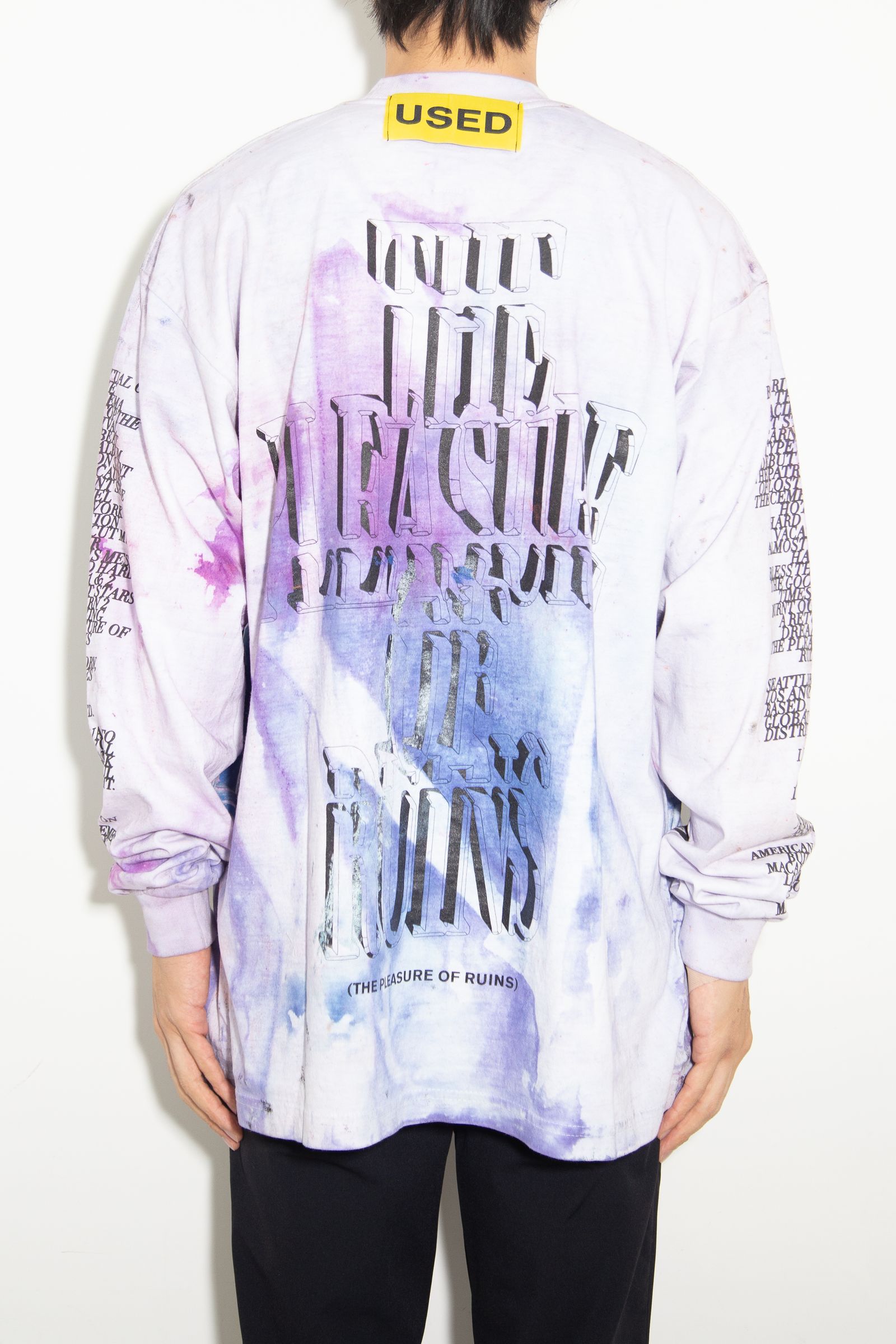 USED LS T- SHIRT  / タイダイ 1