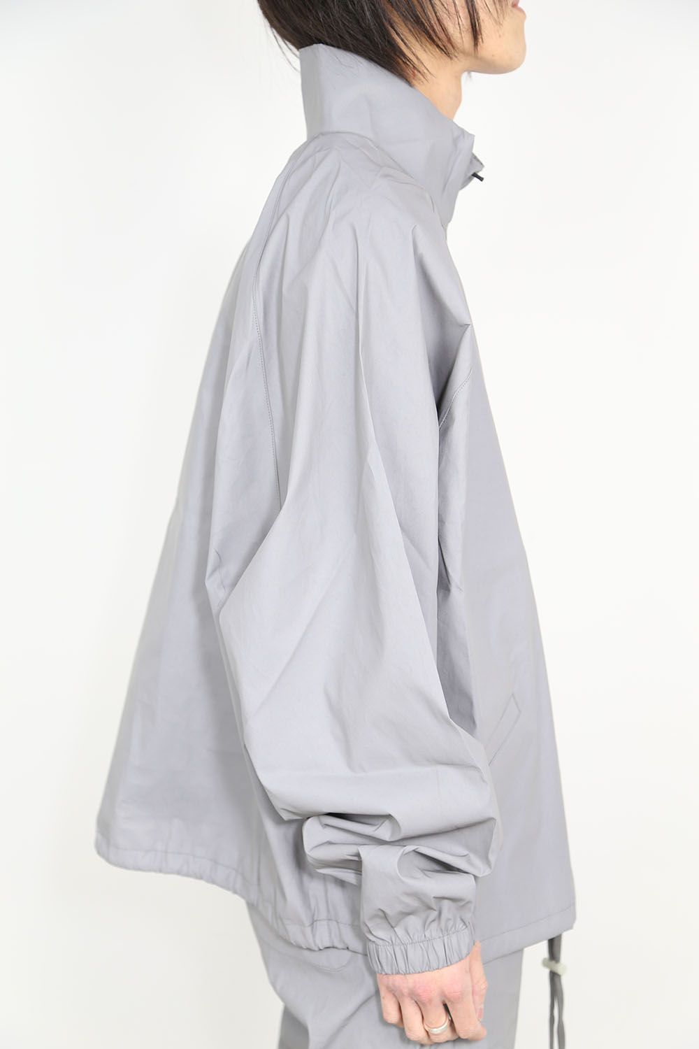 HALF ZIP TRACK JACKET / シルバー