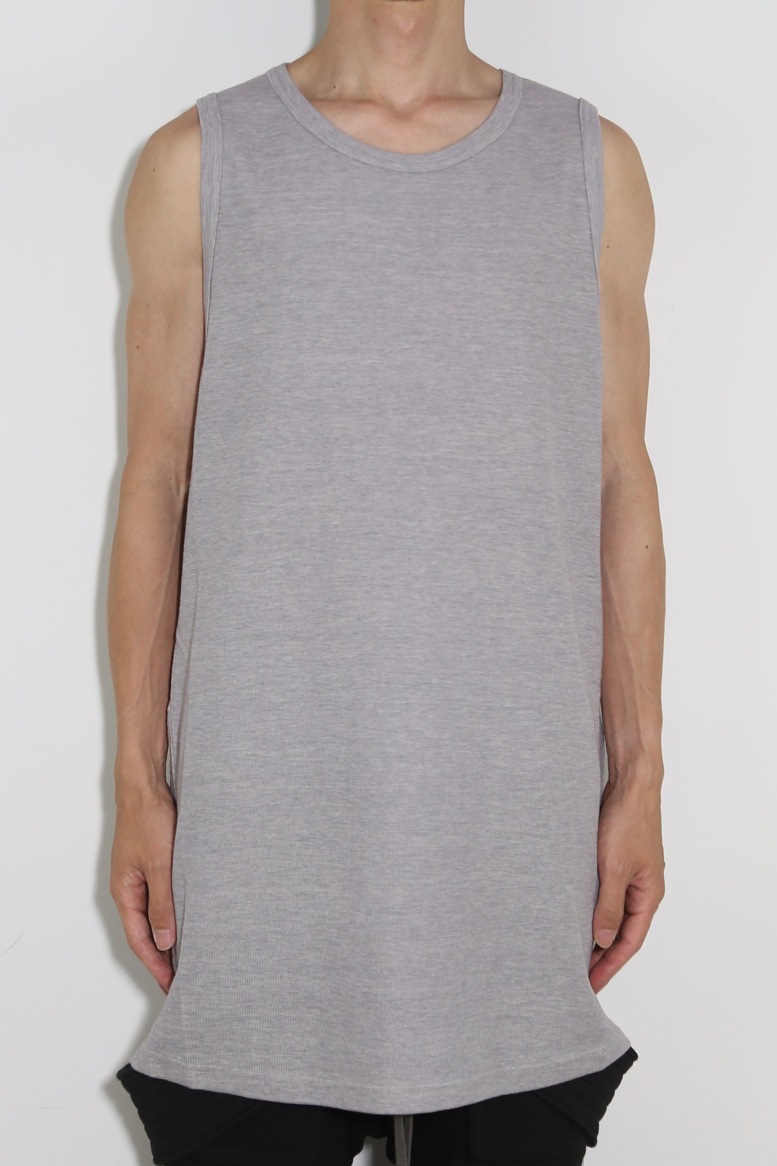 サーフニットロングタンクトップ / Surf Knit Long Tank Top / ライトグレー / ag-6083-4