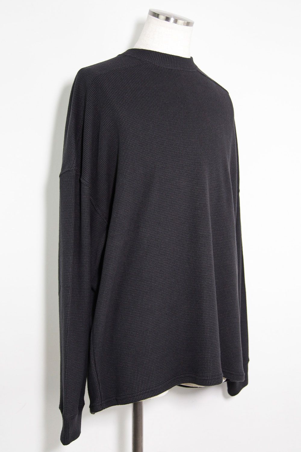 リブニットオーバーサイズトップ / Rib Knit Over Size Top / ダークグレー / ag-10093-2