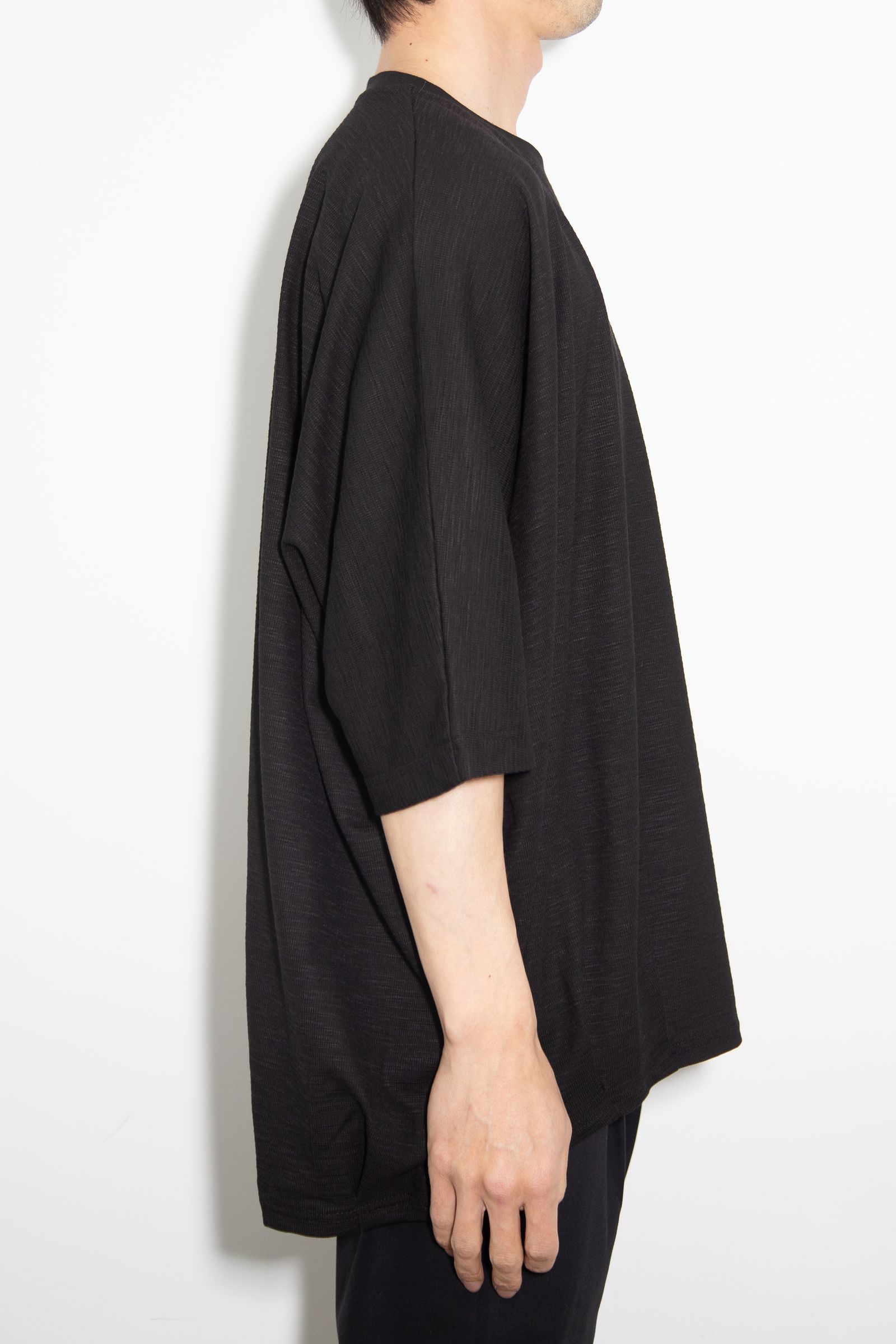 サーフニットタックドルマンTシャツ / Tuck Dolman Tee / ブラック / ag-9078