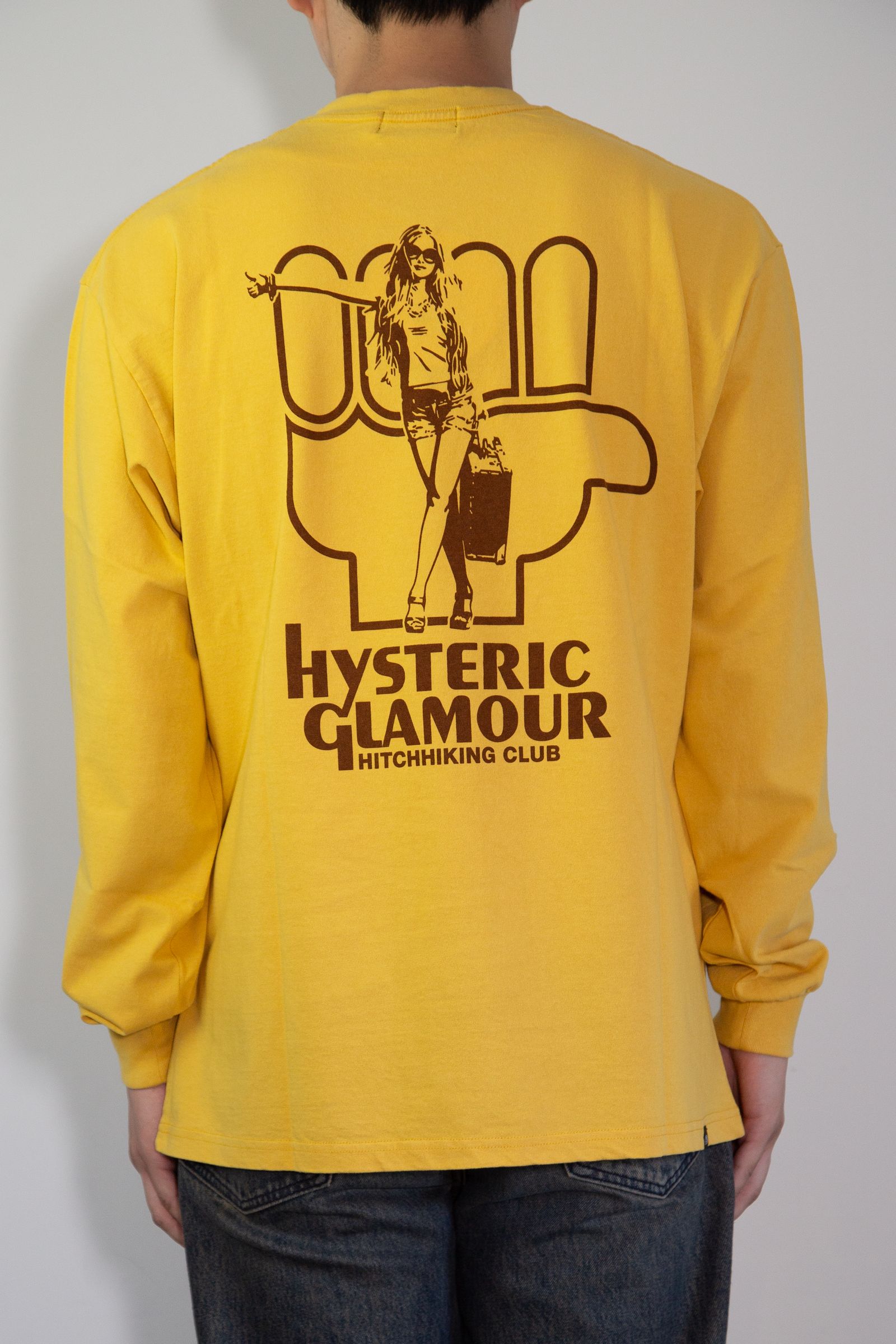 HYS HITCHHIKING CLUB Tシャツ / イエロー