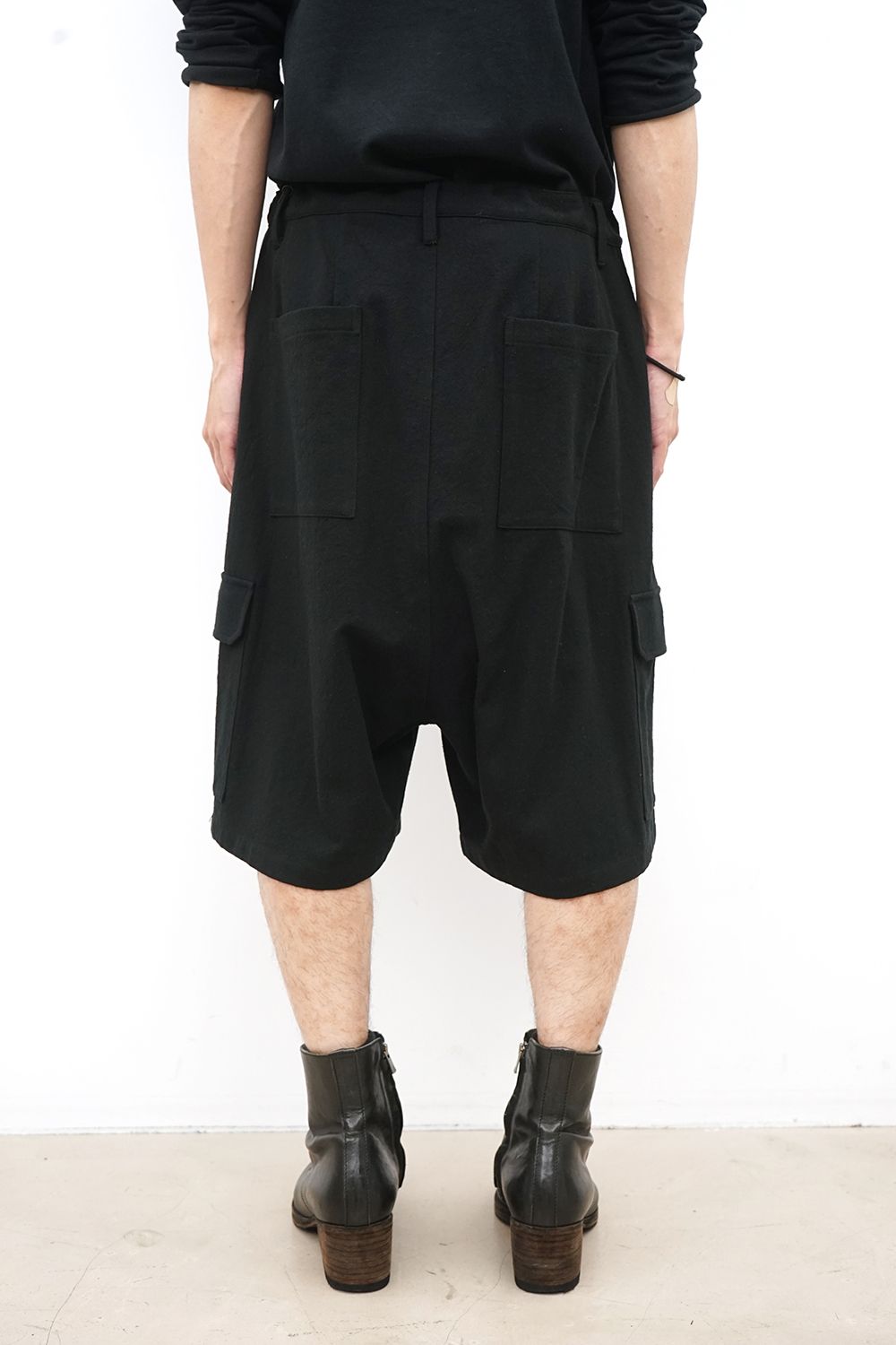 Cargo Drop-Crotch Shorts