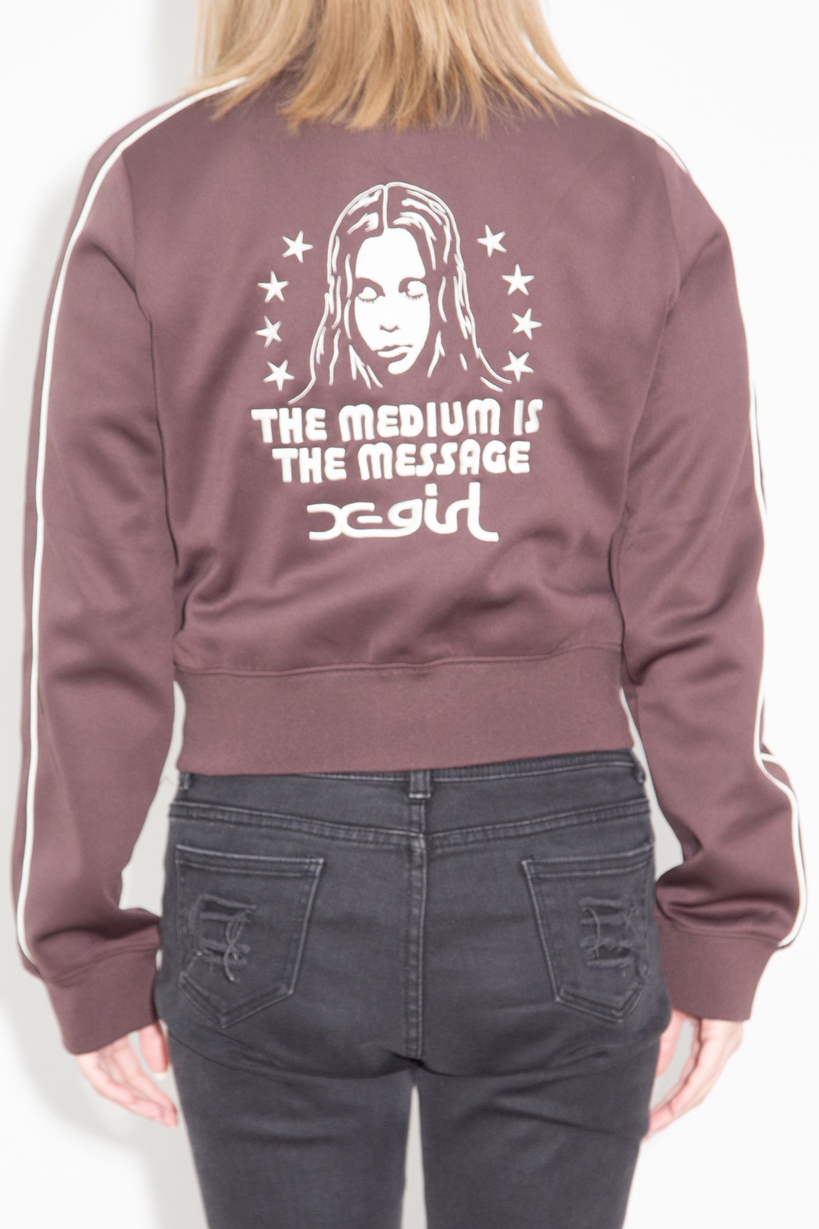 ［ラスト1点 サイズM］STAR AND FACE COMPACT TRACK JACKET / ブラウン