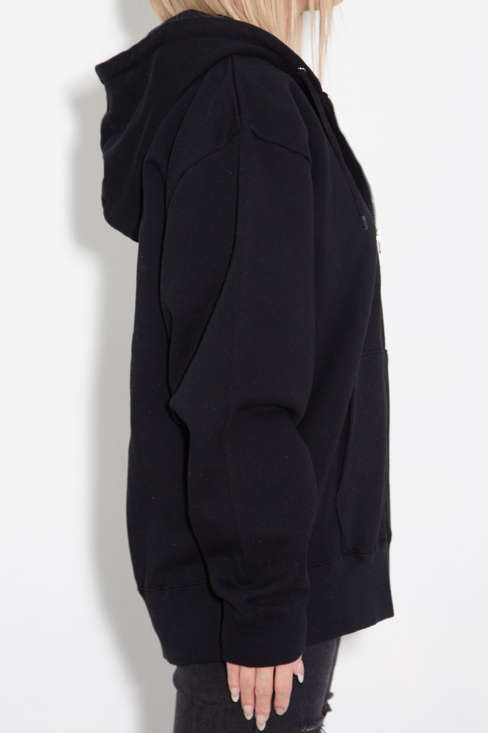 COLLAGE CAMO FACE ZIP UP SWEAT HOODIE / ブラック