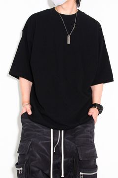 サーフニットオーバーサイズTシャツ / Surf Knit Over Size T-Shirts / ブラック