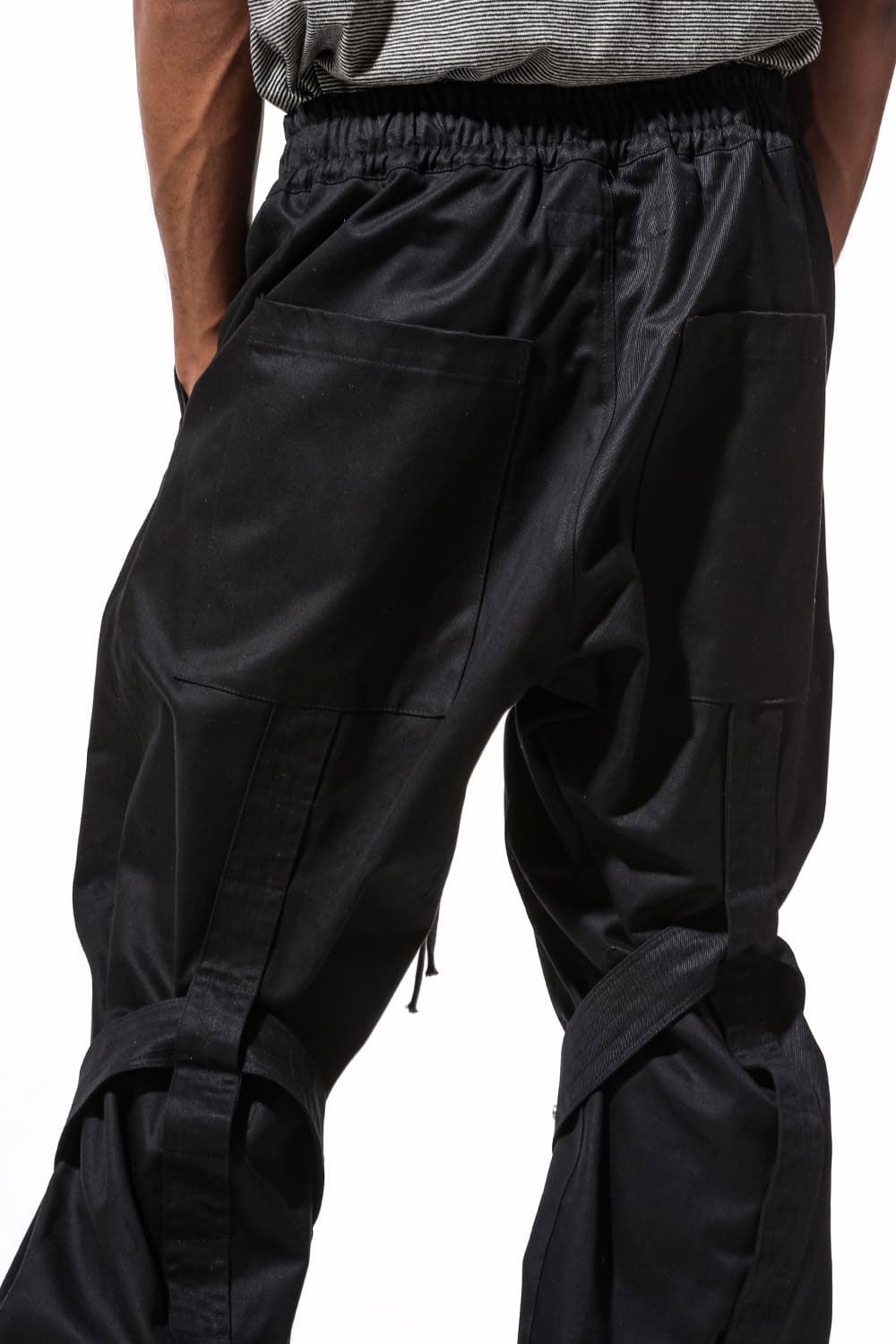 ベルトパーツワイドパンツ / Belt Parts Long Pants / ブラック