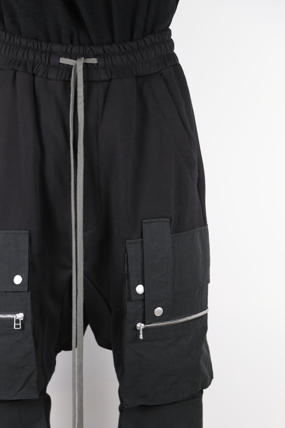 ミリタリーサルエルロングパンツ / MILITARY SAROUEL LONG PANTS / ブラック