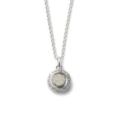 Round Stone Pendant - L / ホワイト