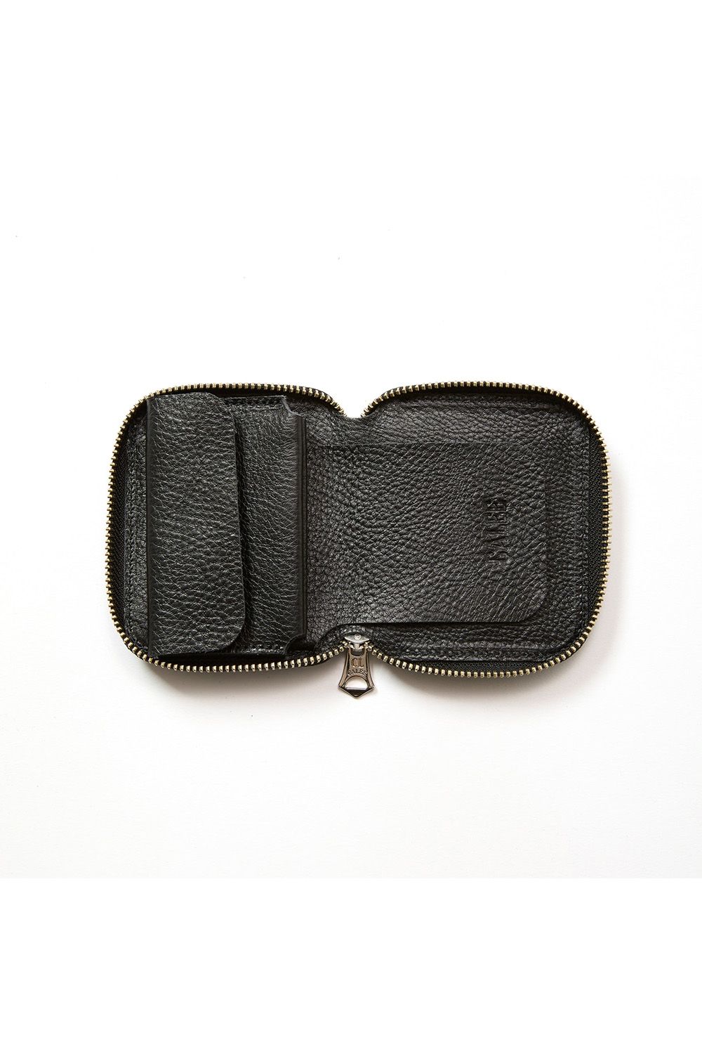 PLANE LEATHER ZIP MULTI WALLET ＜STUDS CHARM＞ / ブラック
