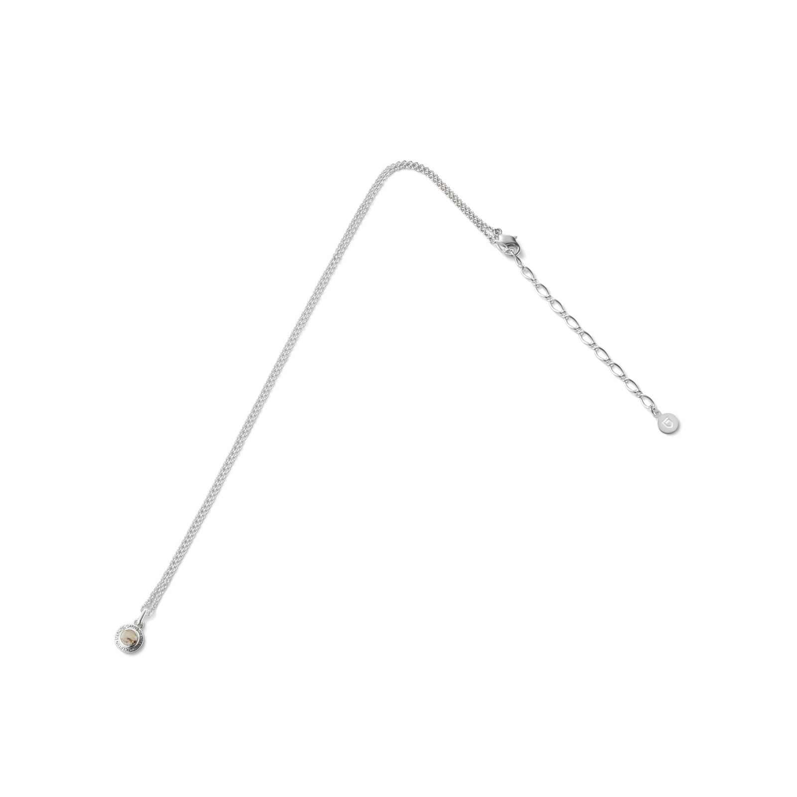 Round Stone Pendant - S / ホワイト