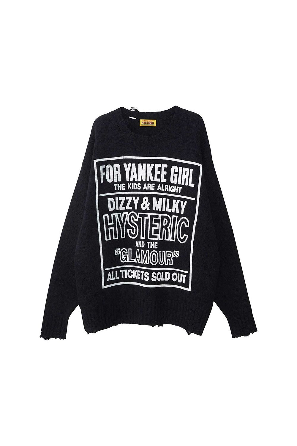 DIZZY&MILKY クラッシュセーター / ブラック