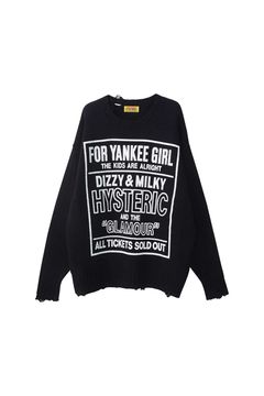 DIZZY&MILKY クラッシュセーター / ブラック