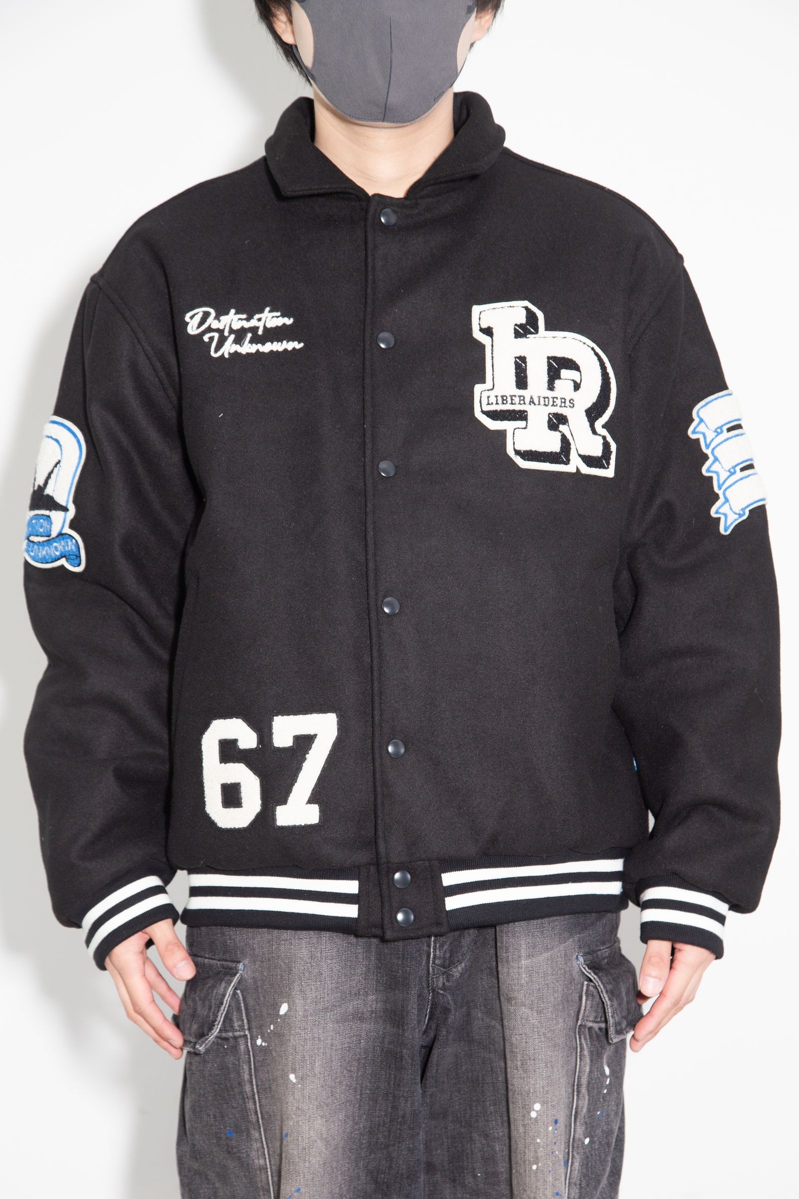 LR VARSITY JACKET / ブラック