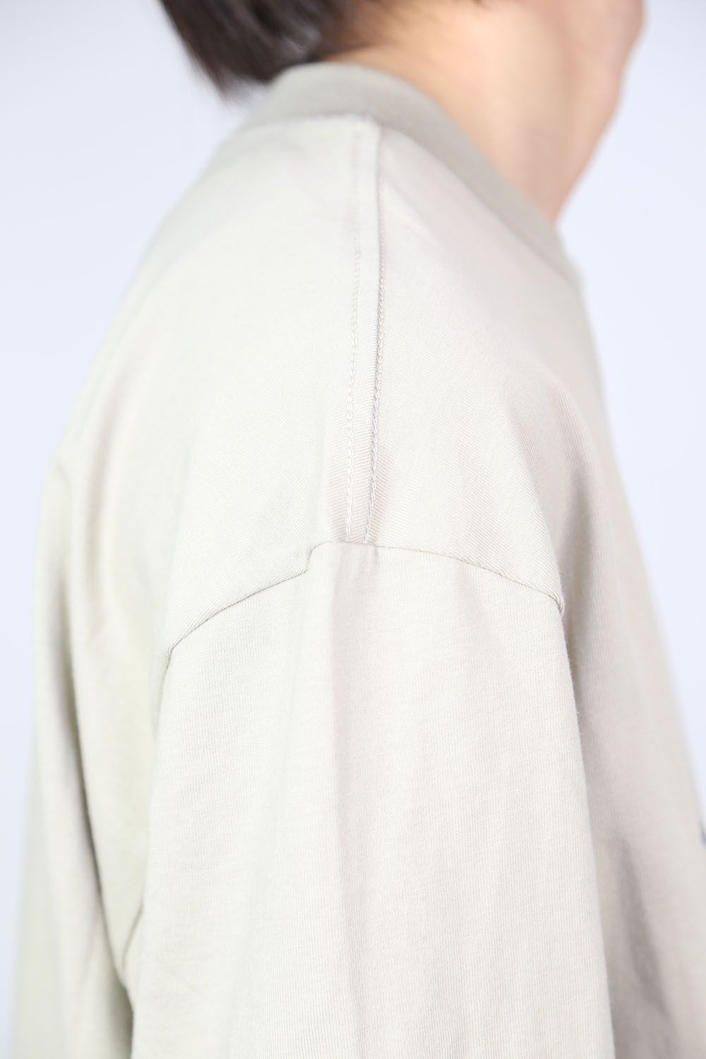 FRONT LOGO L/S TEE / タン