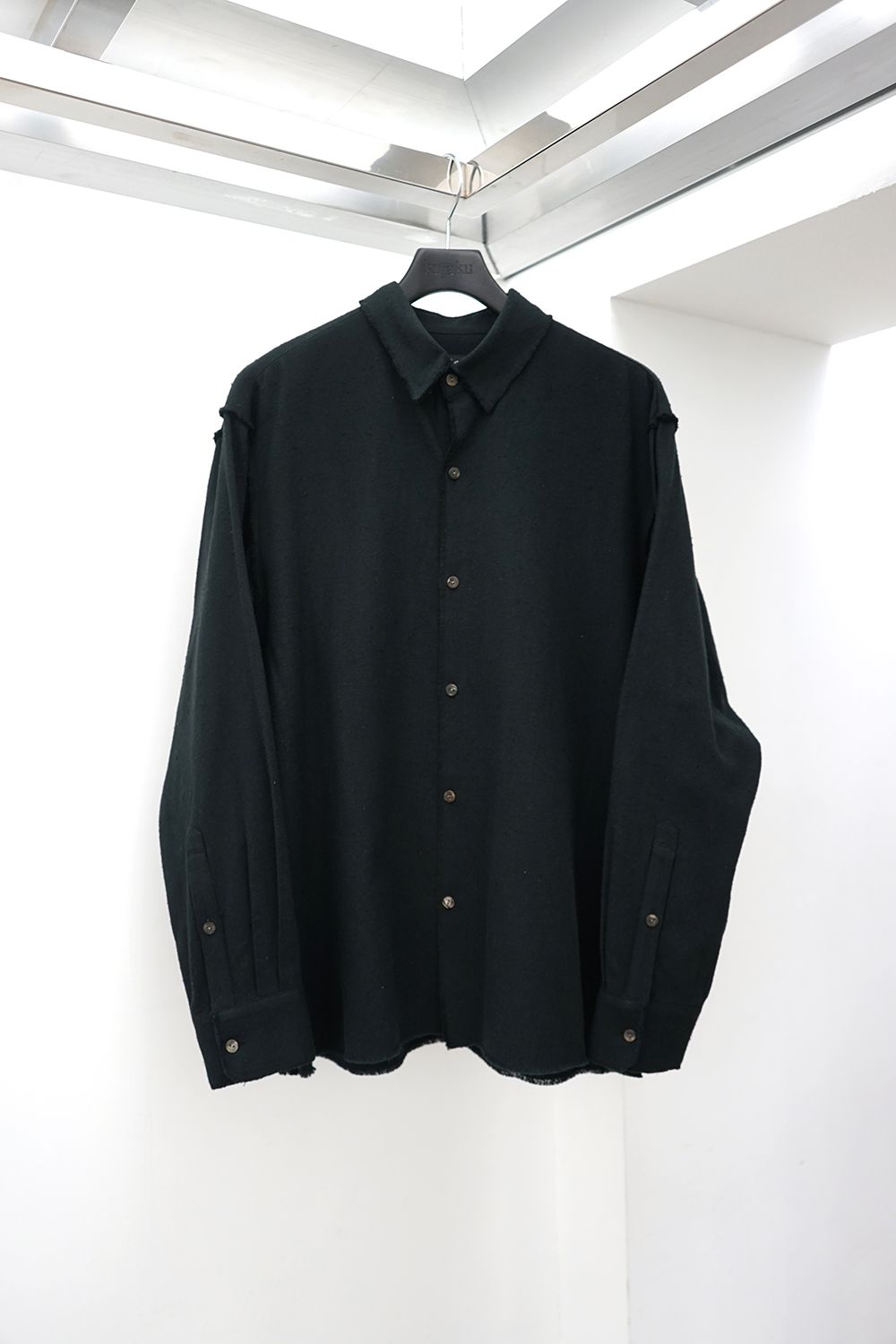 Inside-Out Raw-Edge Shirt