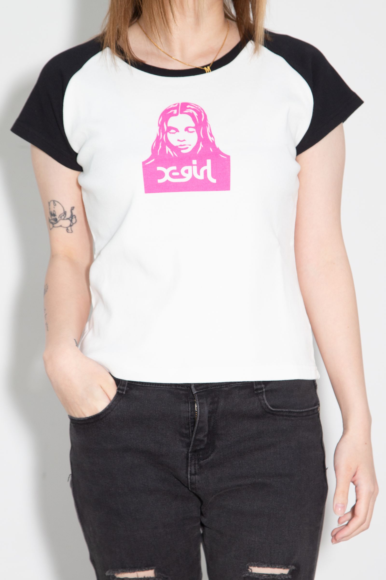 FACE RAGLAN S/S BABY TEE / ホワイト