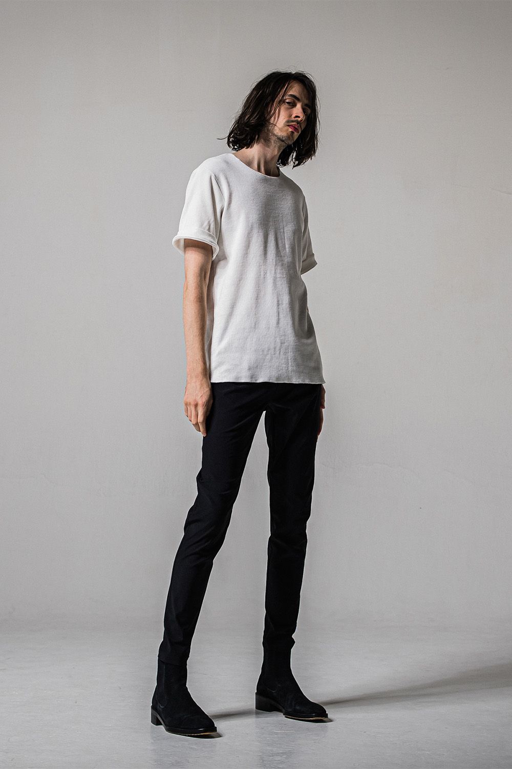 CHRIS EASY TUCK PANTS / ブラック