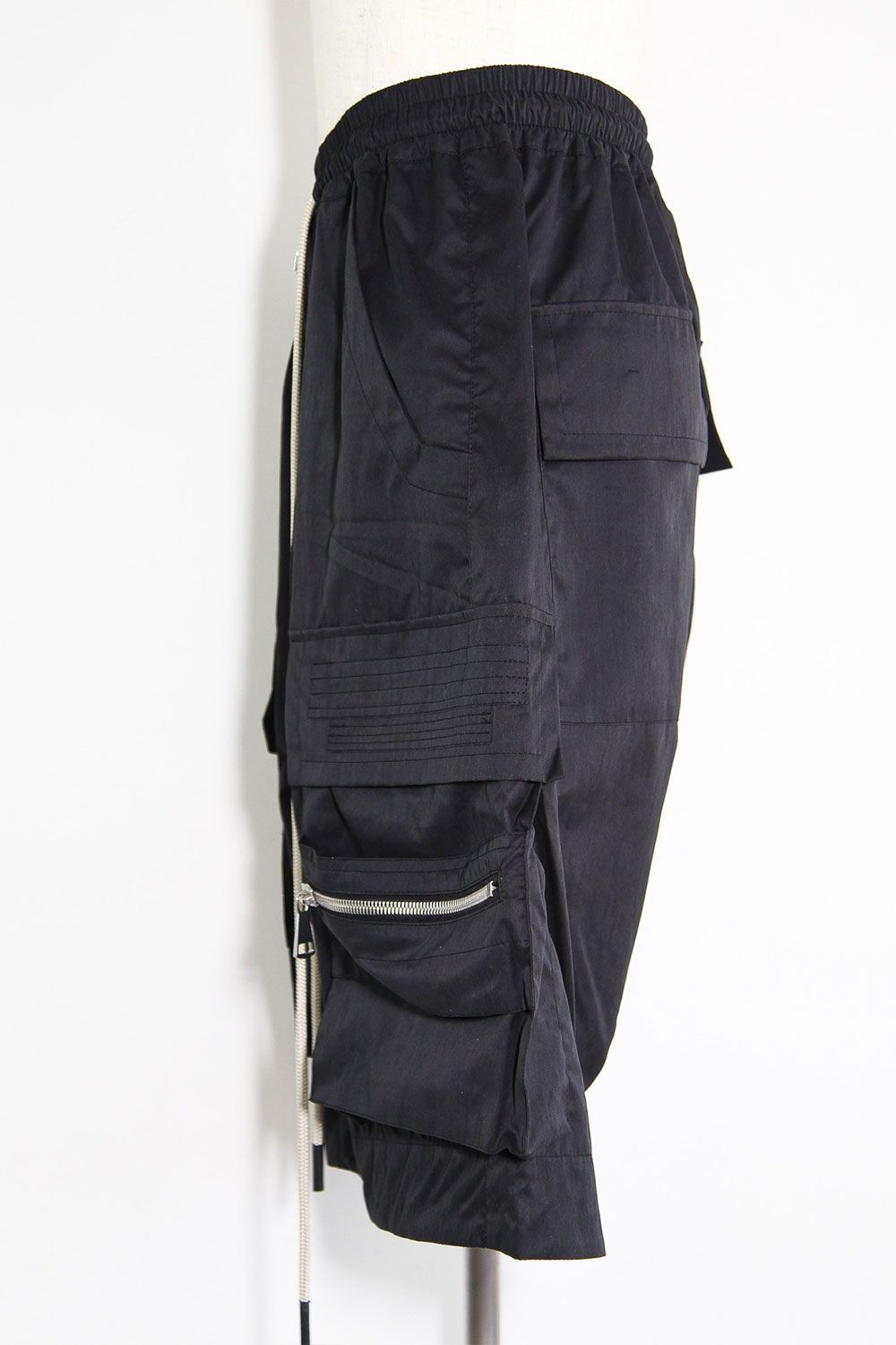 ナイロンカーゴショーツ / Nylon Cargo Pants / ブラック / ag-11023-2