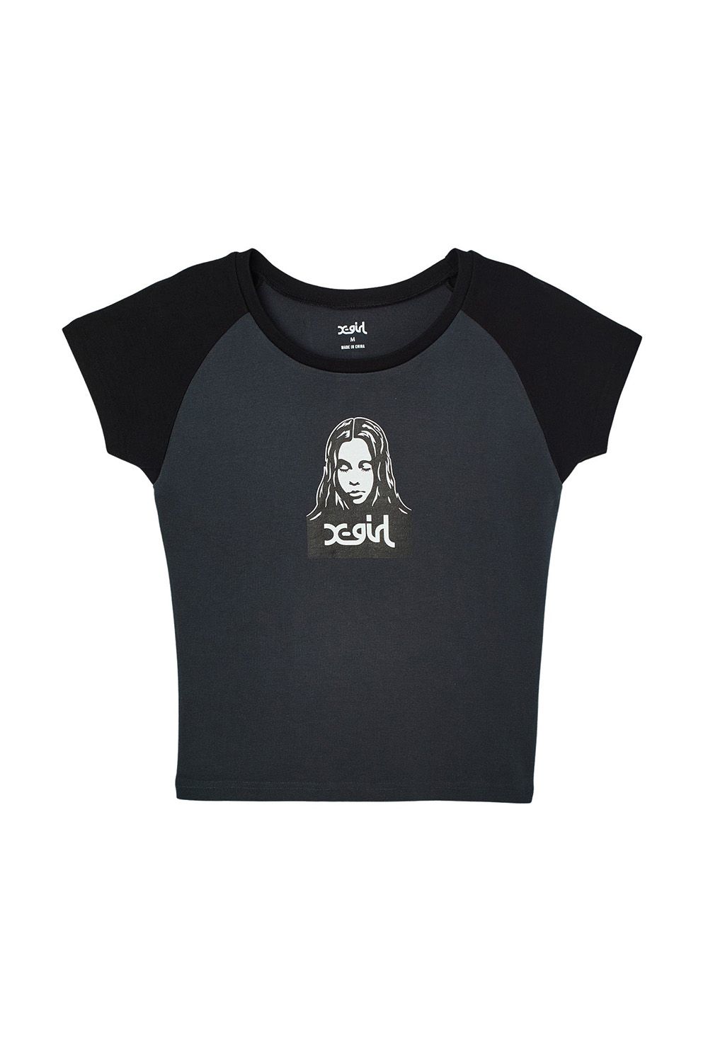 FACE RAGLAN S/S BABY TEE / チャコール