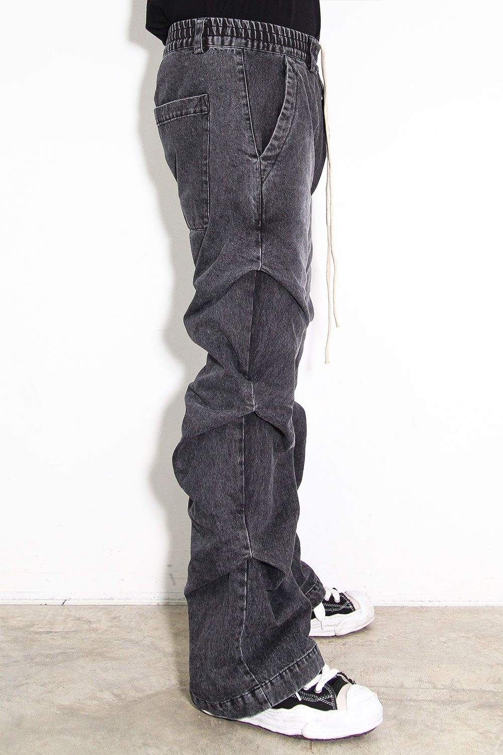 A.F ARTEFACT タック スリム バギー パンツ A.F ARTEFACT - デニムタックスリムバギーパンツ / Denim Tuck
