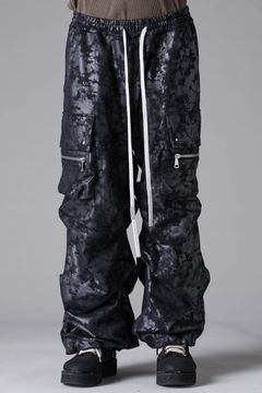 Sweat Cargo Tuck Wide Pants