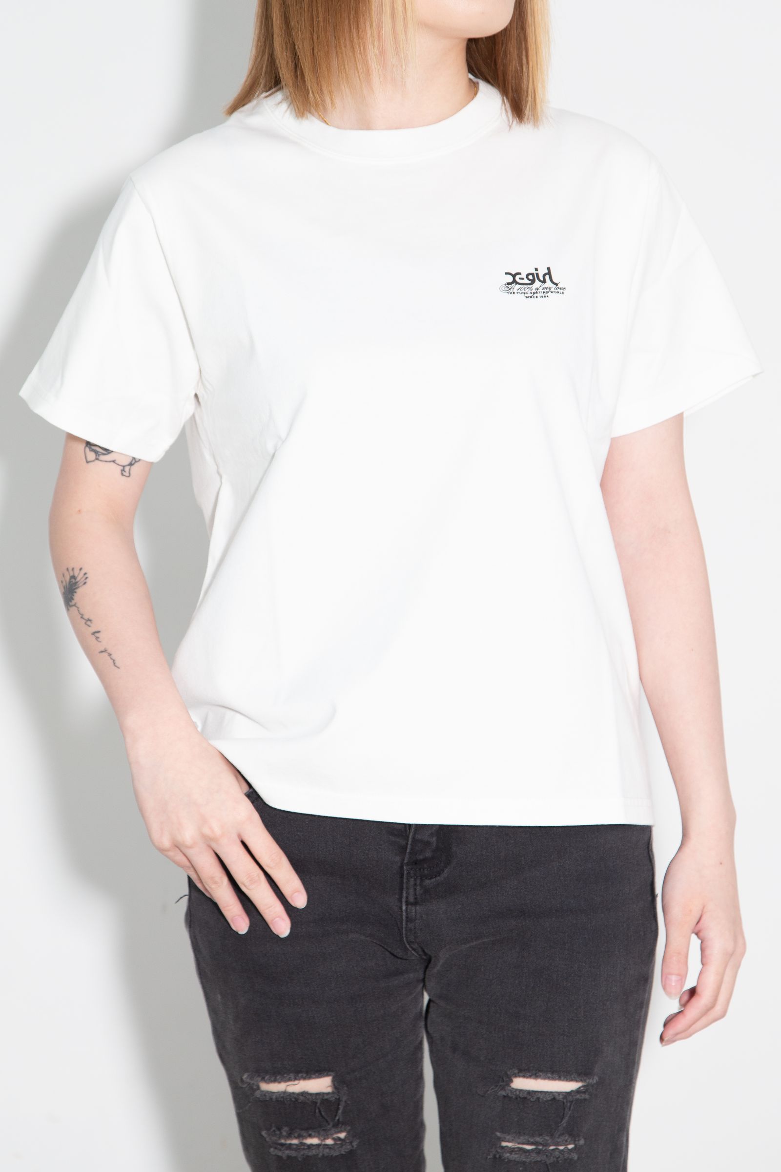 HIBISCUS CAMOUFLAGE FACE S/S TEE / ホワイト