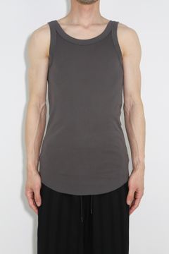 SVIN CO RIB TANK TOP / ダークカーキグレー